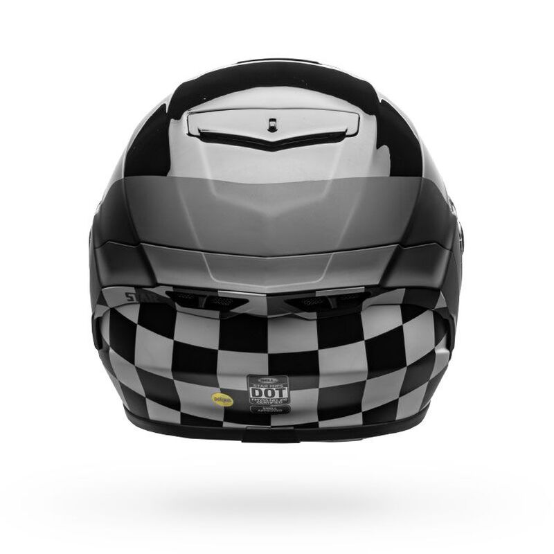 CASCO BELL STAR DLX LUX CHECKERS WHITE/BLACK