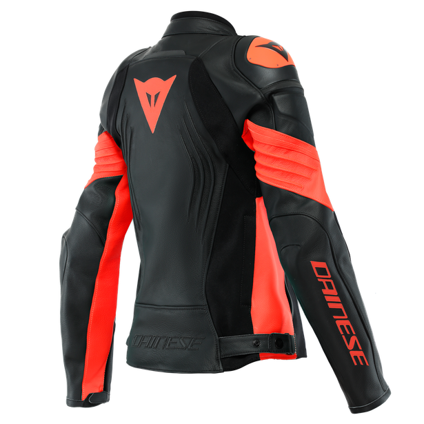 CHAQUETA DAINESE RACING 4 LADY BLACK/FLUO-RED