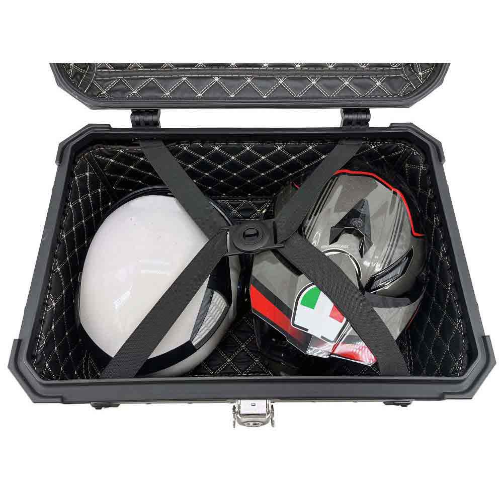TOP CASE GPR aluminio negro 55 lts.