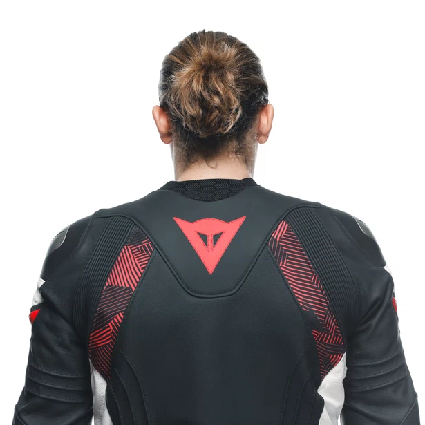 CHAQUETA DAINESE AVRO 5 black/red-lava/white