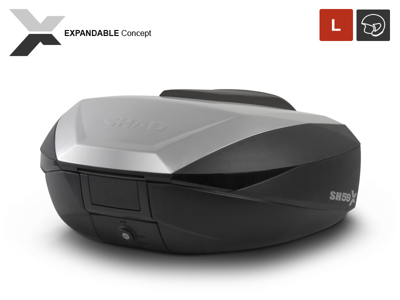 SHAD-Topcase SH59X Expandible Aluminio