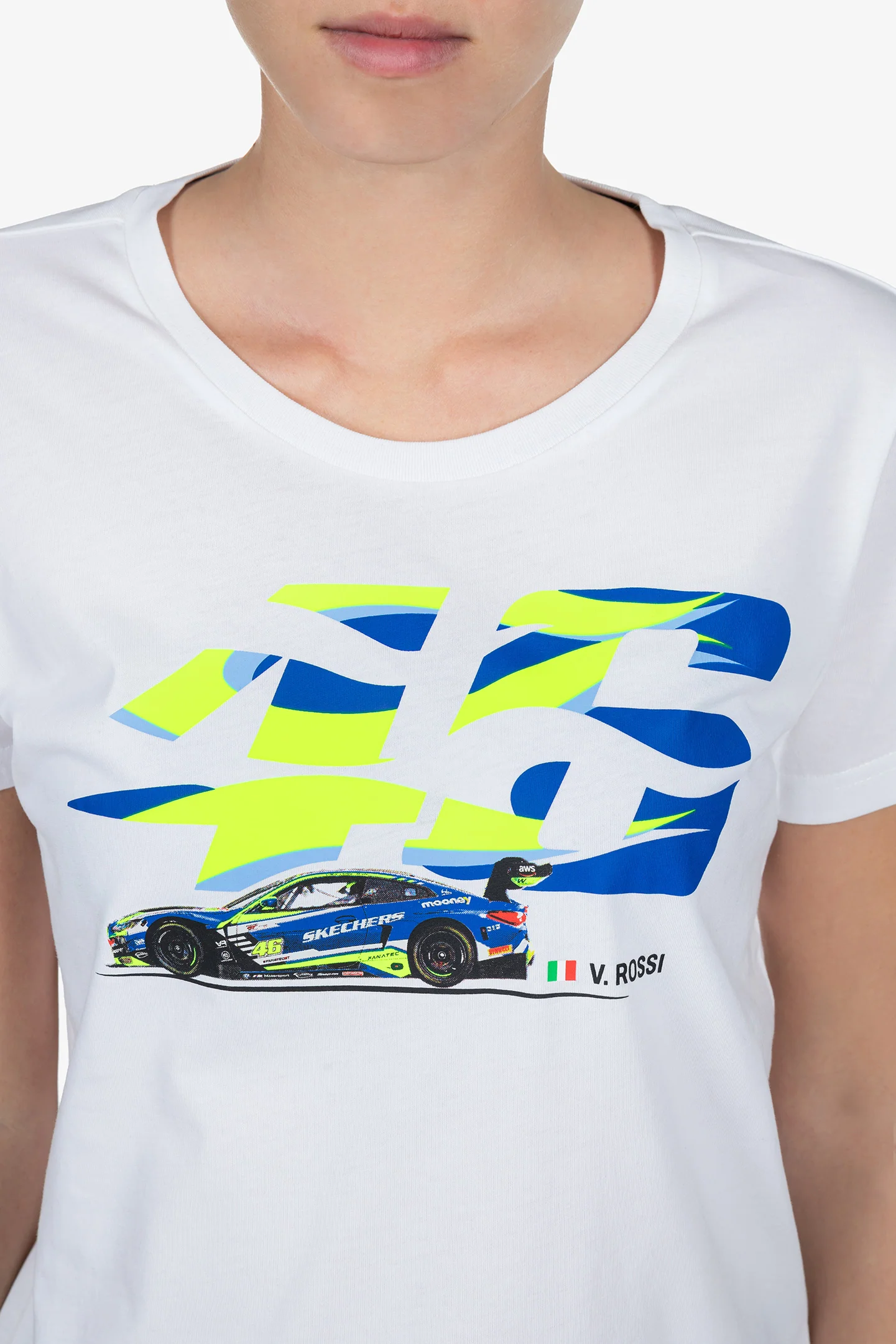 Camiseta VR46 Fan 24 lady white