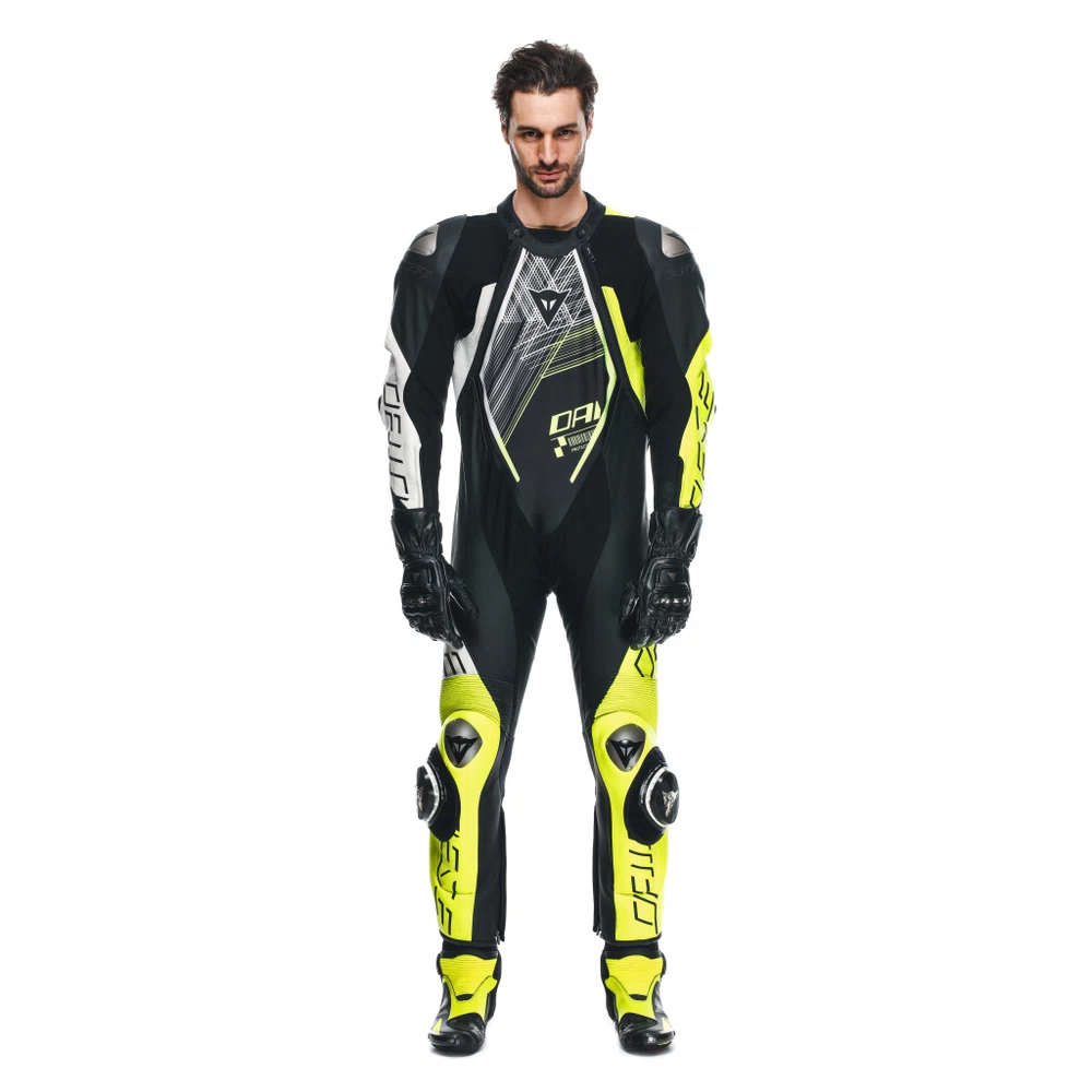 TRAJE MONO DAINESE AUDAX D-ZIP 1PC. perf. yellow