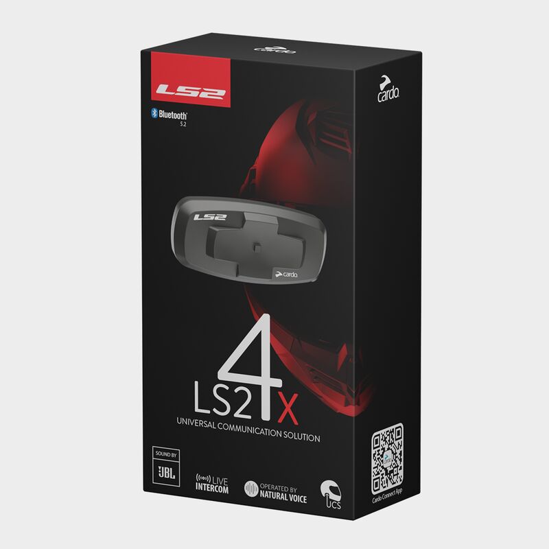 CASCO LS2 FF901 ADVANT X solid carbon c/intercom 4X