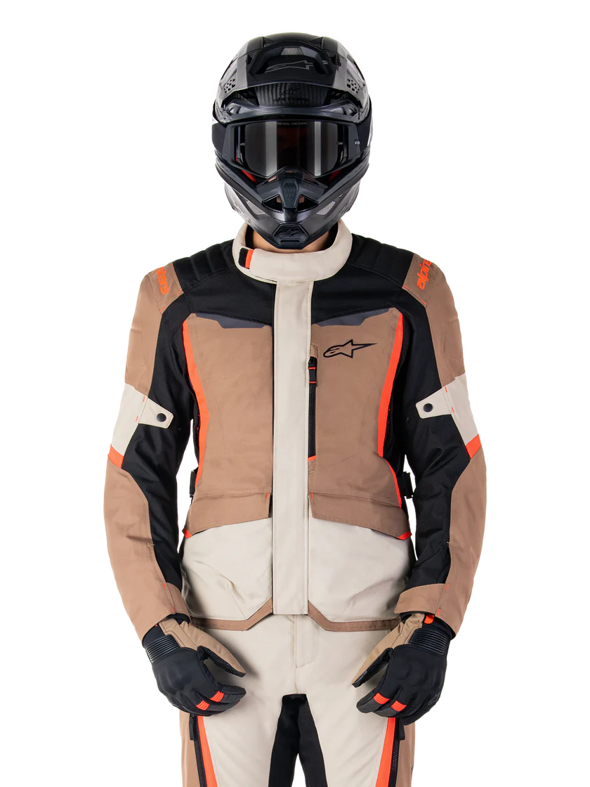 Chaqueta ALPINESTARS ST-1 WP dark khaki sand/black/red Fluo
