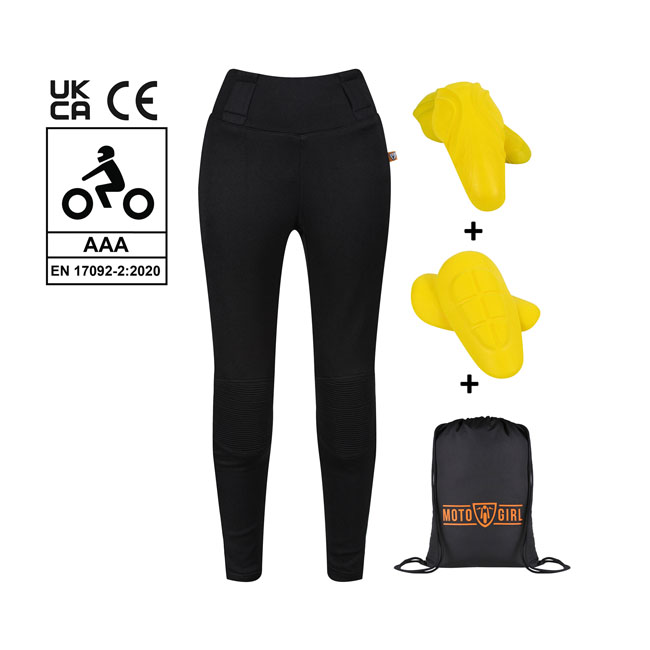 Leggings MOTOGIRL SHERRIE lady black corto