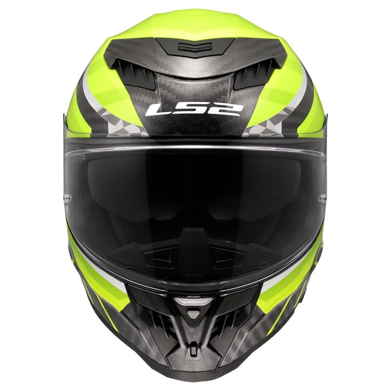 CASCO LS2 FF807 DRAGON TRAX H-VIS yellow