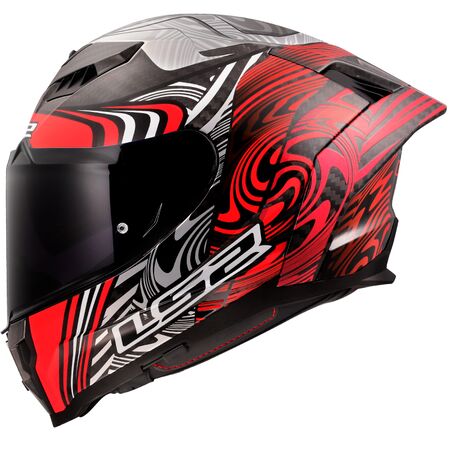CASCO LS2 FF807 DRAGON ENTHUM red
