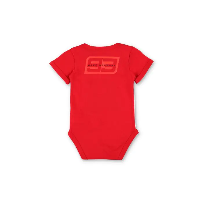 Body romper MARQUEZ GRAPHIC white/red