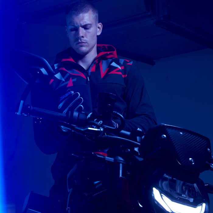 Chaqueta SPIDI HOODIE EVO SPORT bk/red