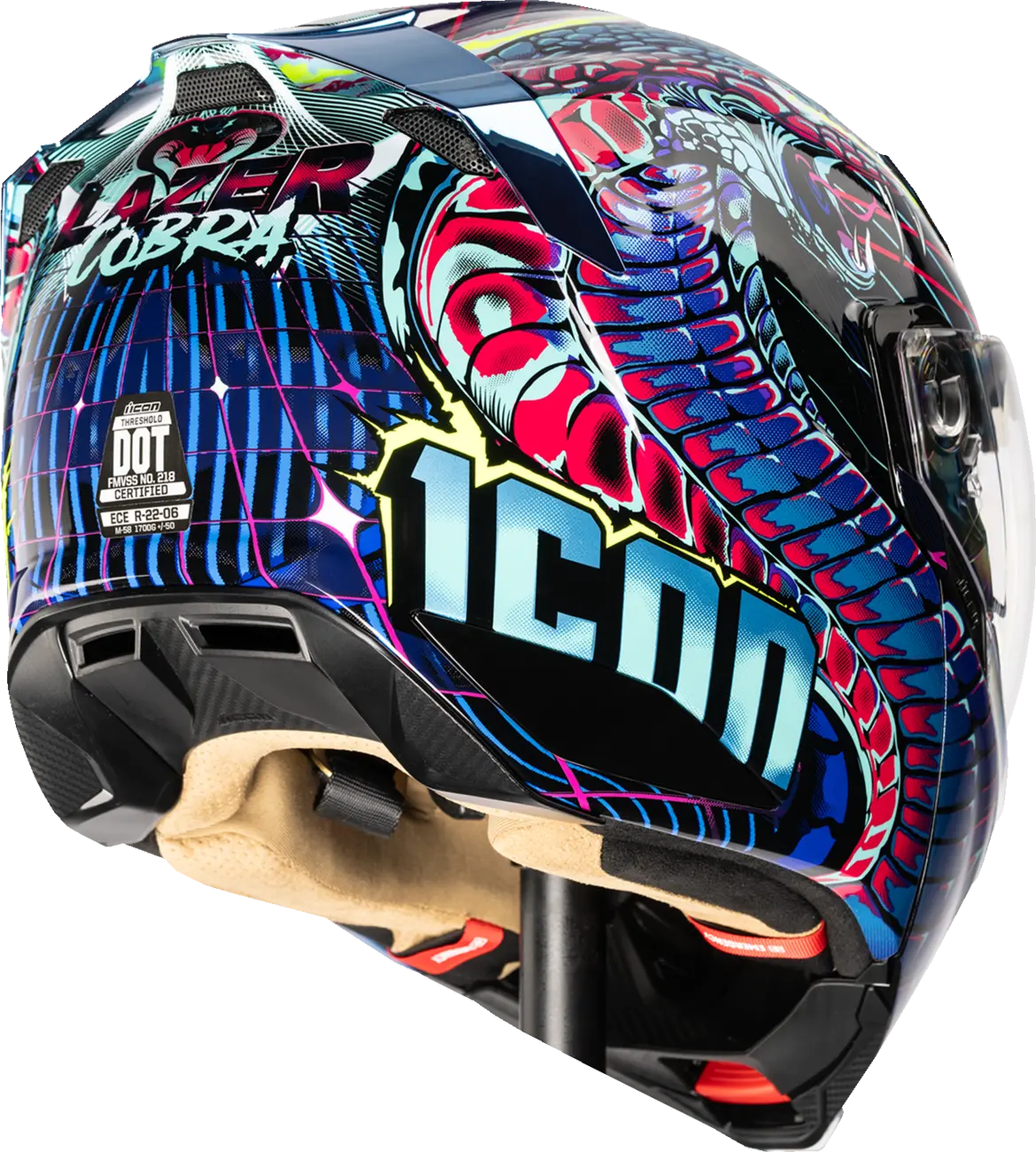 Casco ICON Threshold™ Synthwave Lazer Cobra