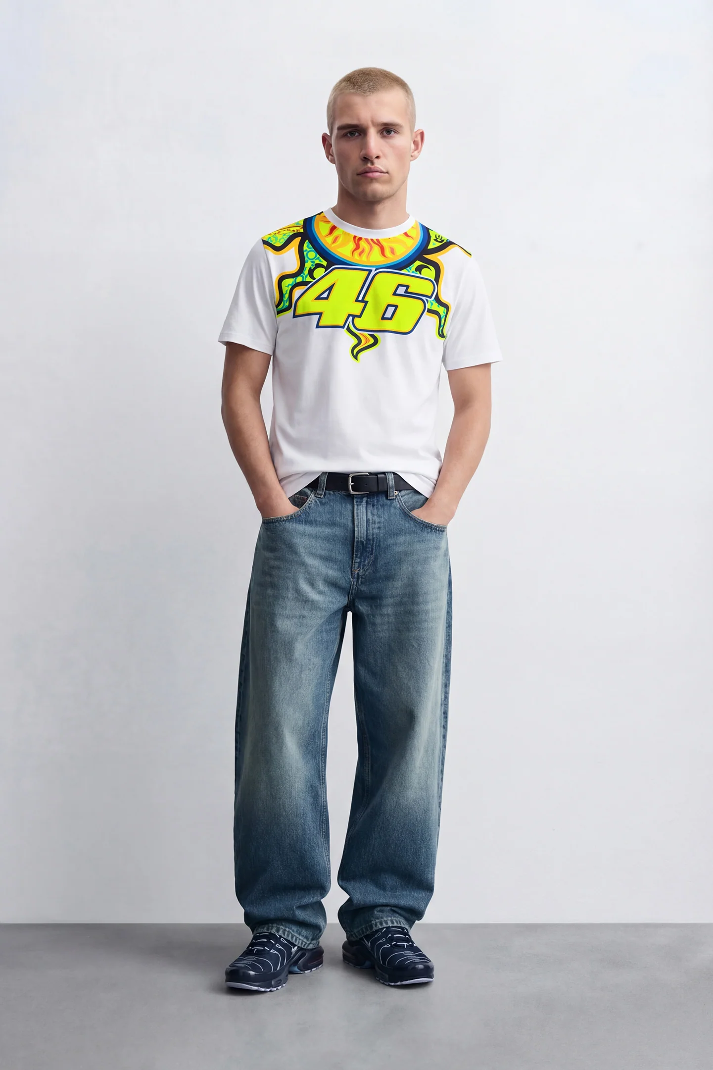 Camiseta VR46 Heritage Sole Luna white