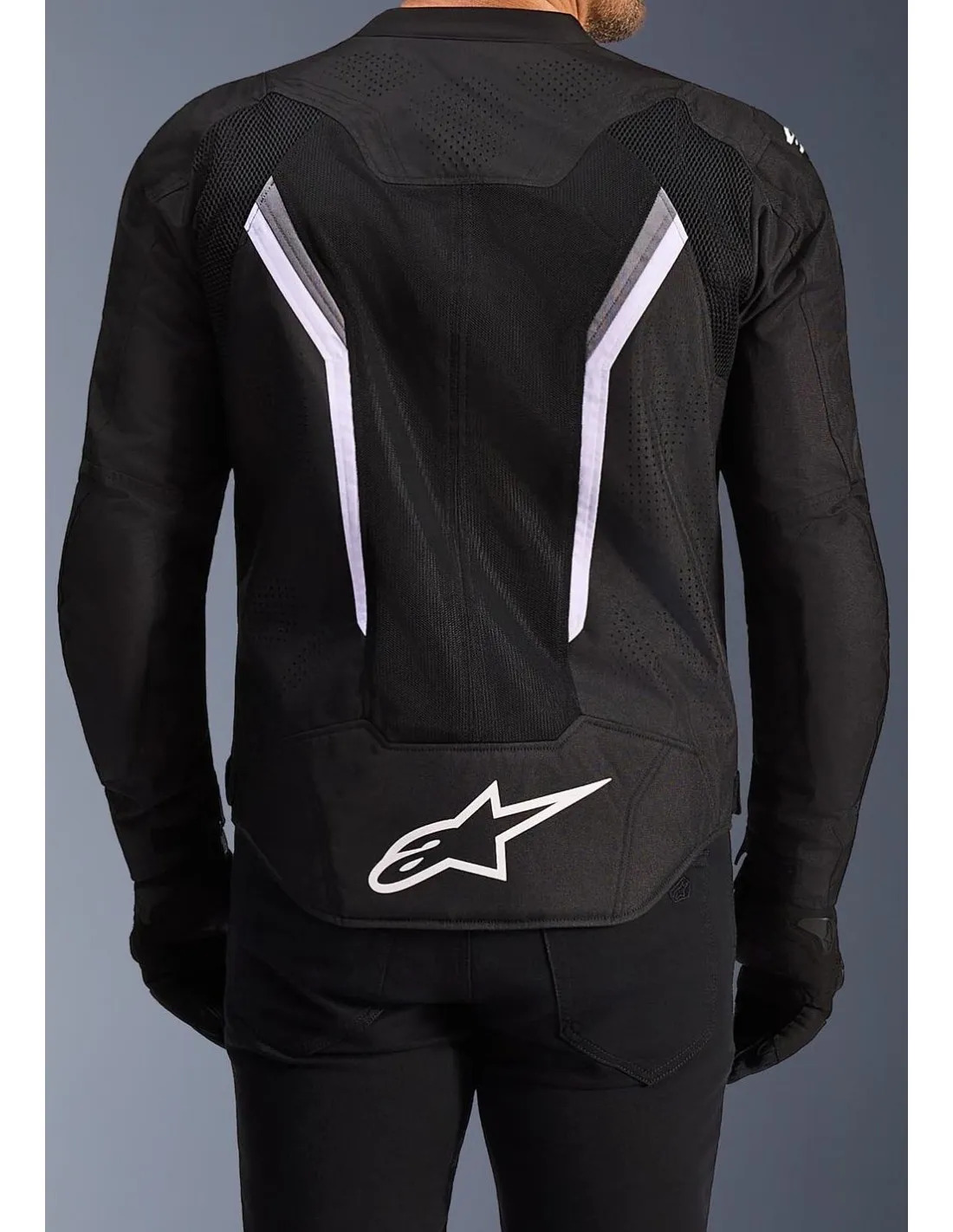 CHAQUETA ALPINESTARS AST AIR v3 bk/gy/wh