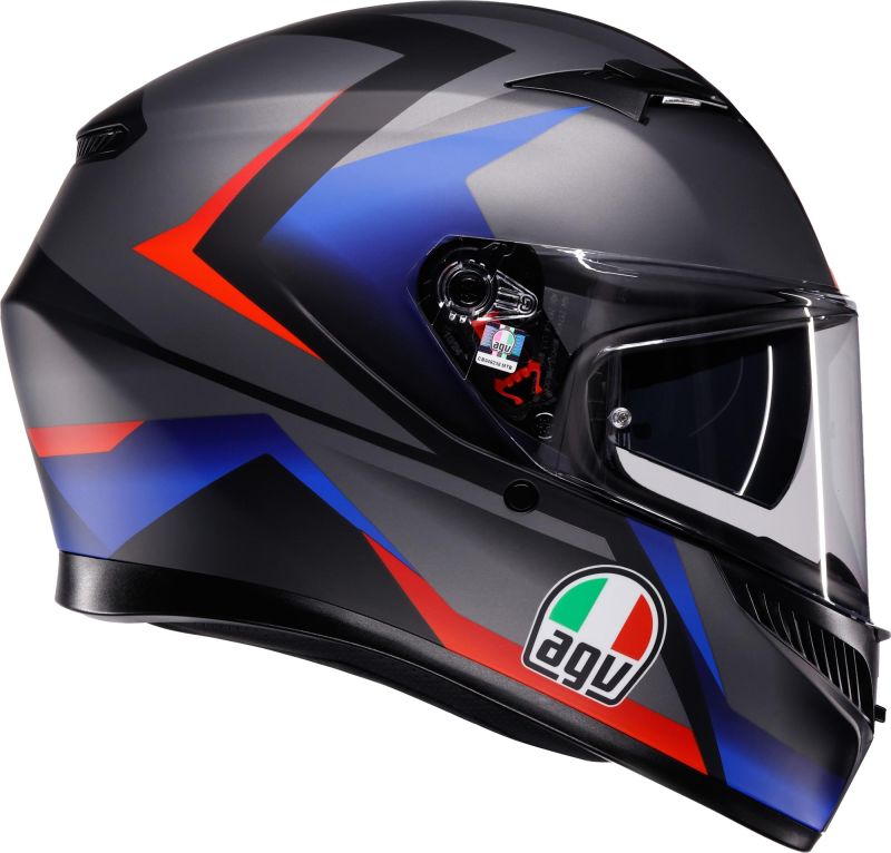 CASCO AGV K-3 E2206 STRIGA matt bk/bl/red