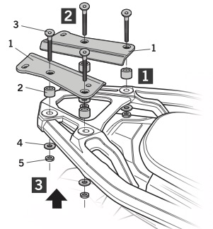Soporte top case SHAD HONDA CRF 1100L AFRICA TWIN ADV.SPORT'20