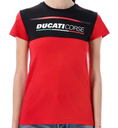 Camiseta DUCATI red/bk lady '23