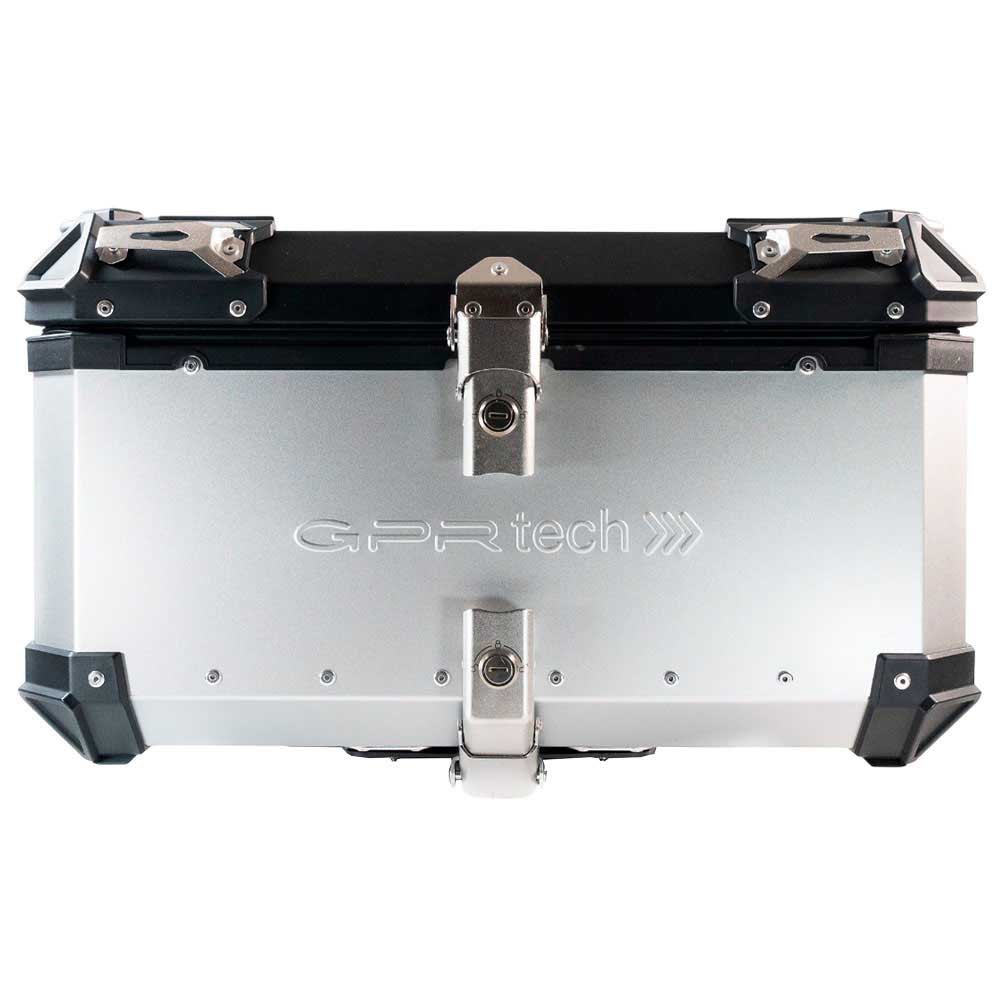 Top case GPR aluminio 55 lts. plata