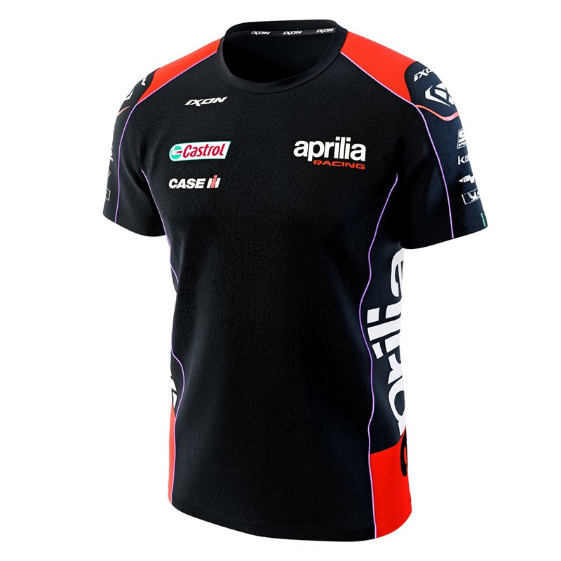 Camiseta APRILIA REPLICA black/neon red