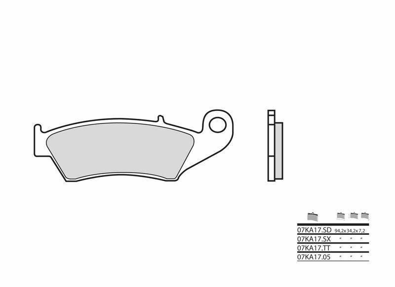 Pastillas de freno BREMBO 07KA17SX