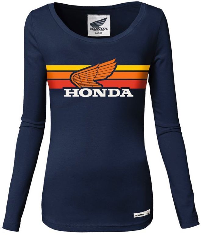 Camiseta HONDA SUNSET vintage lady m/larga