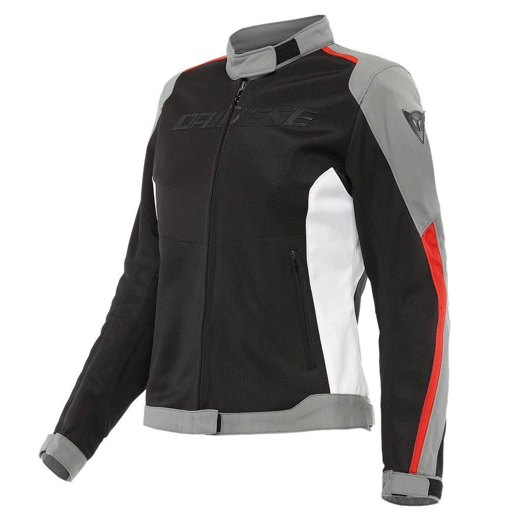 CHAQUETA DAINESE HYDRAFLUX 2 AIR D-DRY lady black/charcoal-gray/lava-red