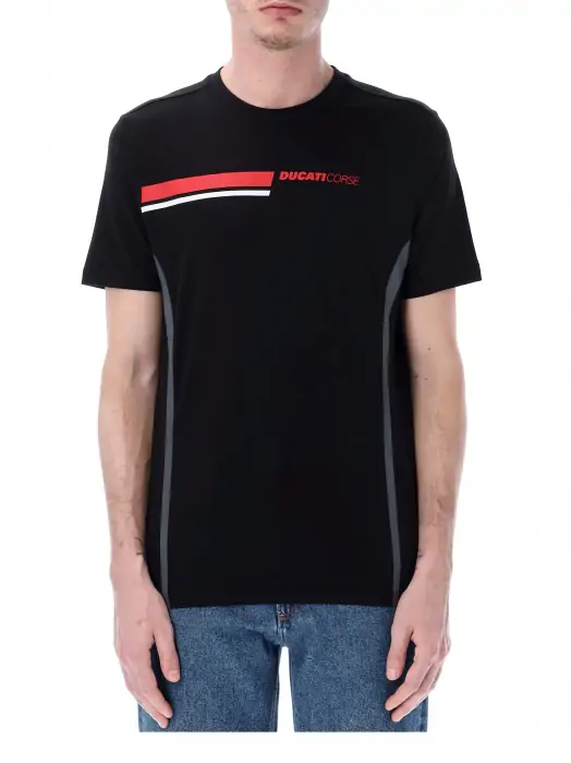 Camiseta DUCATI Corse rayas black