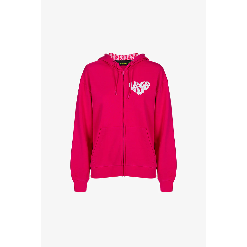 Sudadera VR46 Fan 24 lady pink