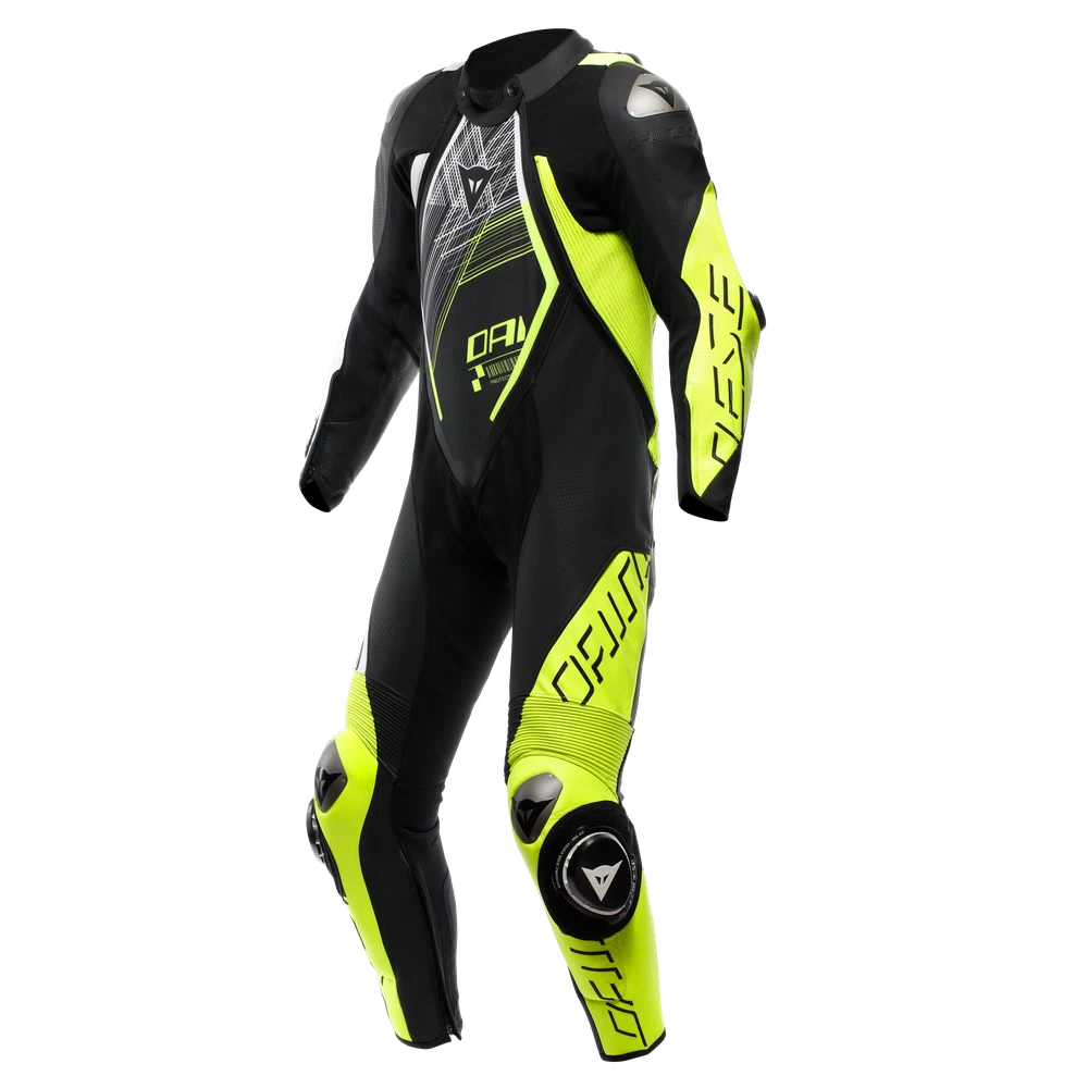 Traje-mono DAINESE AUDAX D-ZIP 1pz. perf. black/yellow