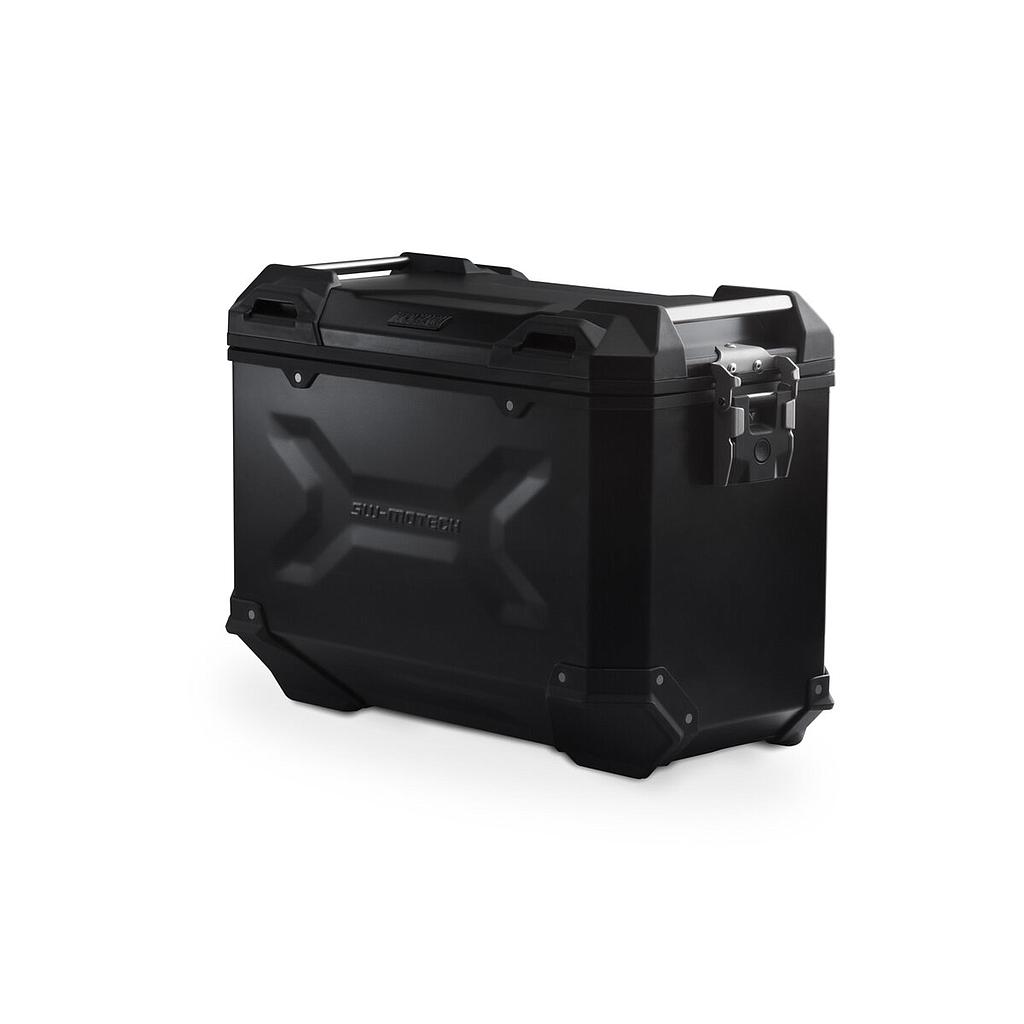 Maleta de aluminio TRAX ADVENTURE 45 lts. der. negra