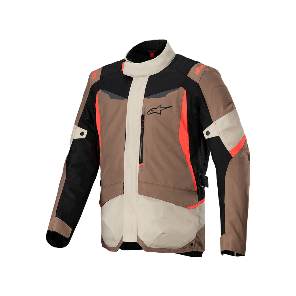 Chaqueta ALPINESTARS ST-1 WP dark khaki sand/black/red fluo