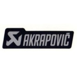STICKER AKRAPOVIC 120x35 mm. black
