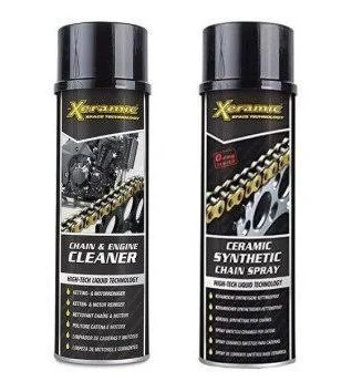 Pack XERAMIC grasa + limpia cadena 500 ml.