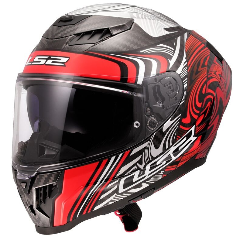 CASCO LS2 FF807 DRAGON ENTHUM red