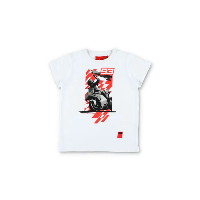 Camiseta MARQUEZ GRAPHIC bike&amp;flag white kid