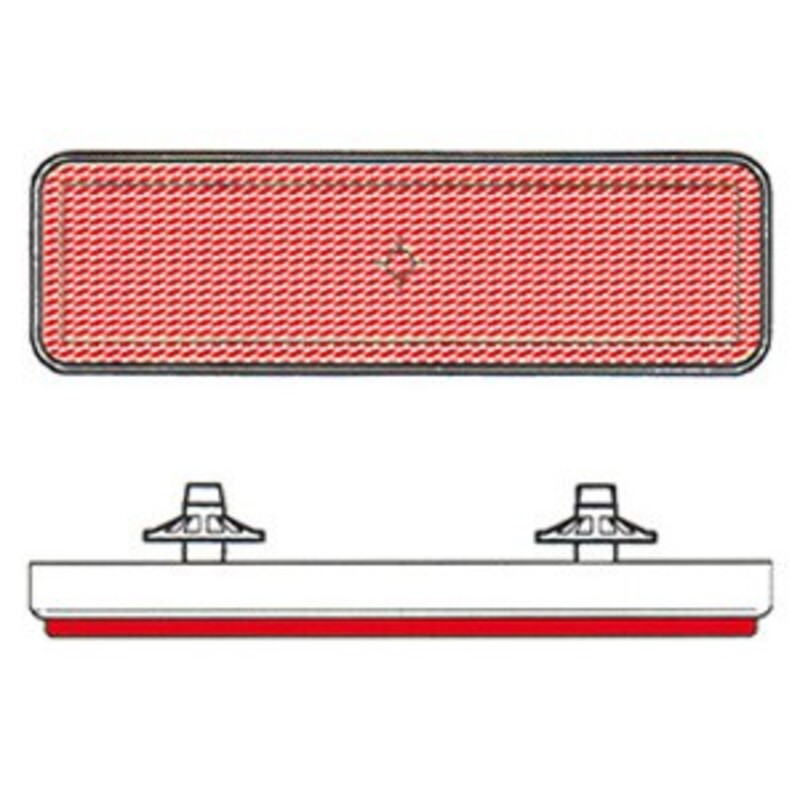 Catadióptrico V PARTS trasero 8166 encastre