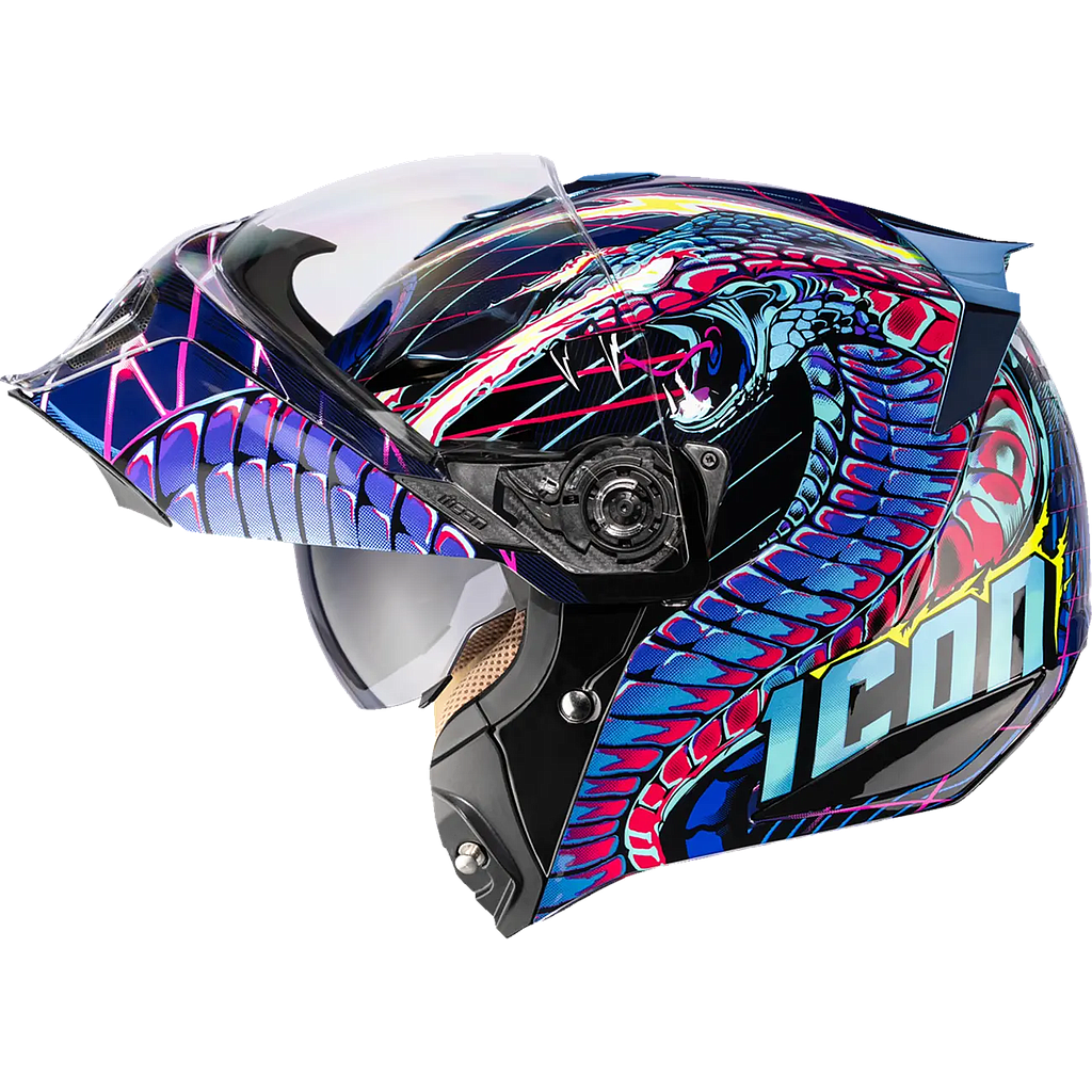 Casco ICON Threshold™ Synthwave Lazer Cobra