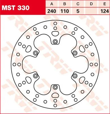 Disco de freno TRW MST330