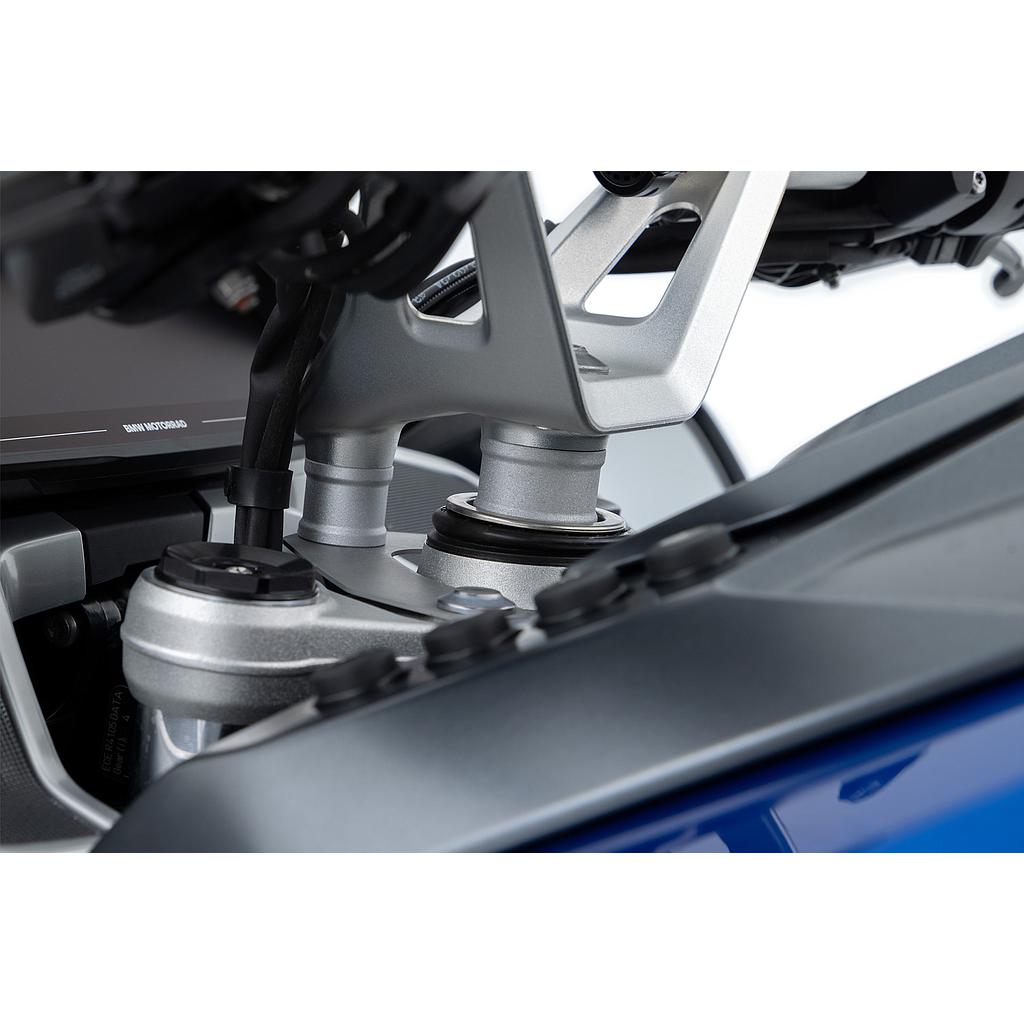 Elevador manillar WUNDERLICH ERGO R1300RT 25 mm. plata