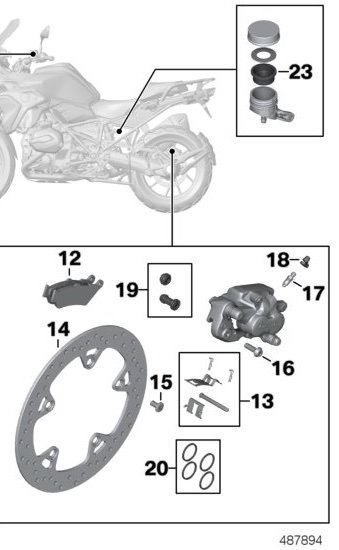 Juego de reparación fuelle de goma BMW