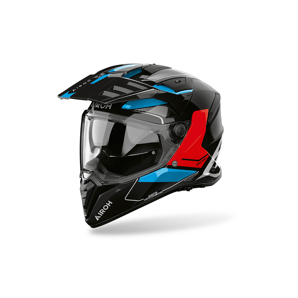 Casco AIROH BANDIT TUNE blue/red gloss