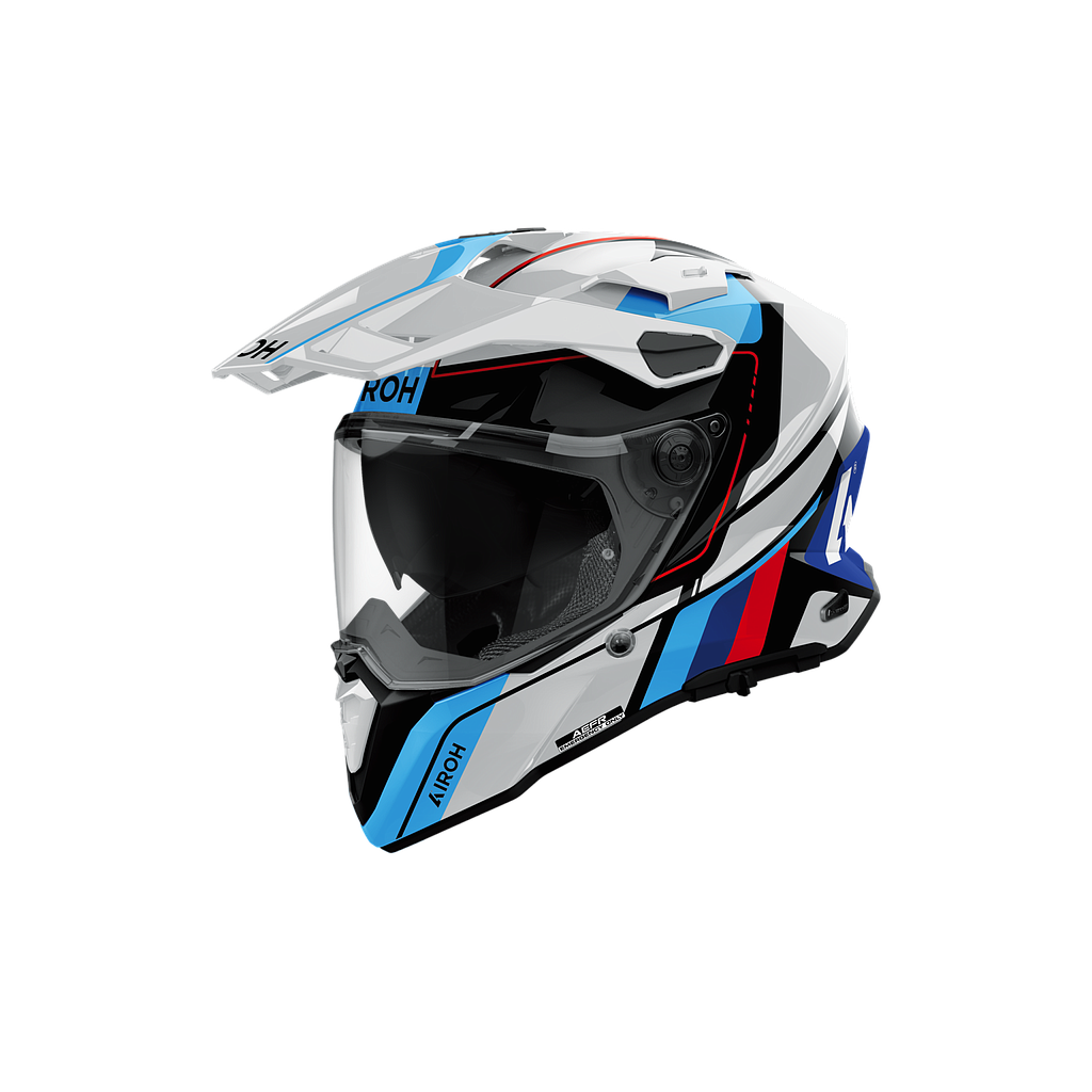 Casco AIROH COMMANDER 2 SKIP wh/red gloss