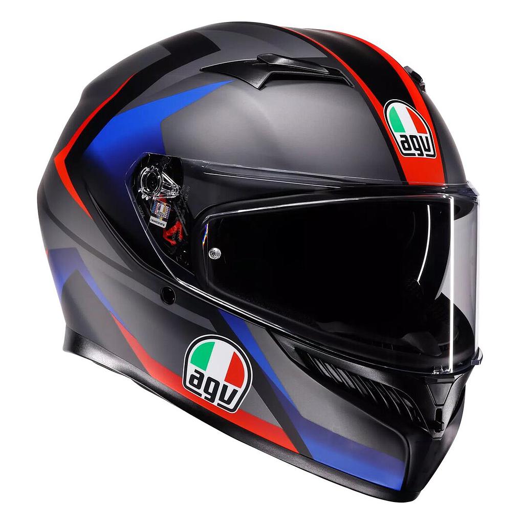 CASCO AGV K-3 E2206 STRIGA matt bk/bl/red