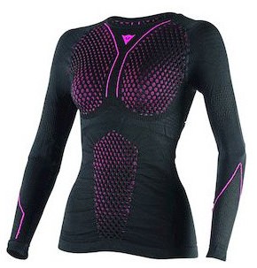 Camiseta térmica DAINESE D-CORE m/larga black/fuxia