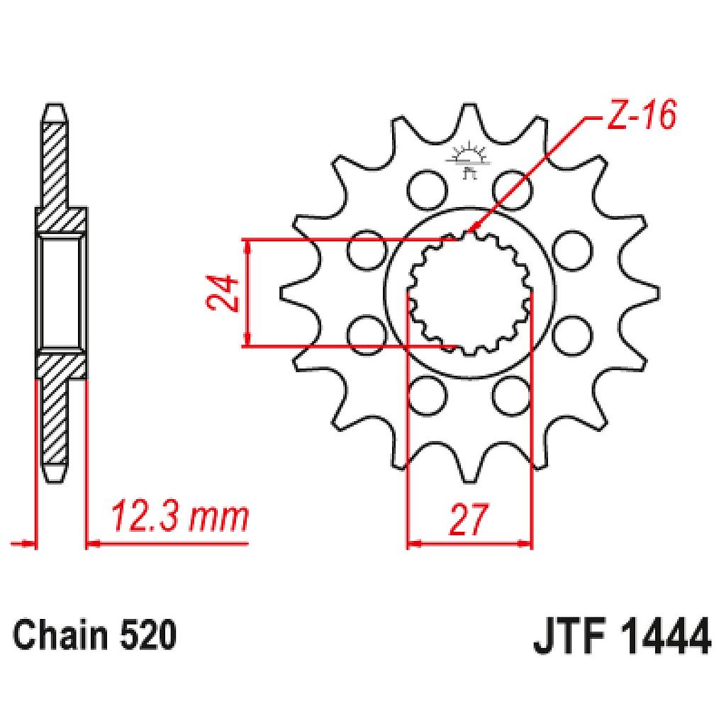 PIÑON JT 16T 520