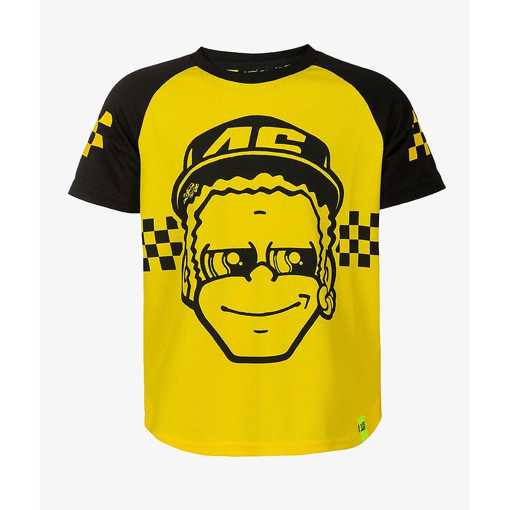 CAMISETA VR46 DOTTORINO niño ocre yellow