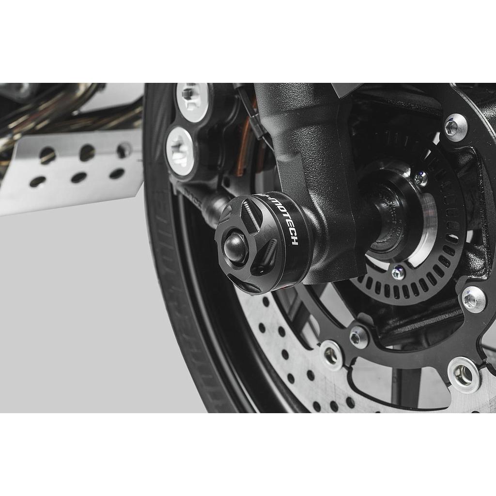 KIT TOPE ANTICAIDAS p/EJE DELAN. YAMAHA MT-09/TRACER (16-), TRACER 900GT black