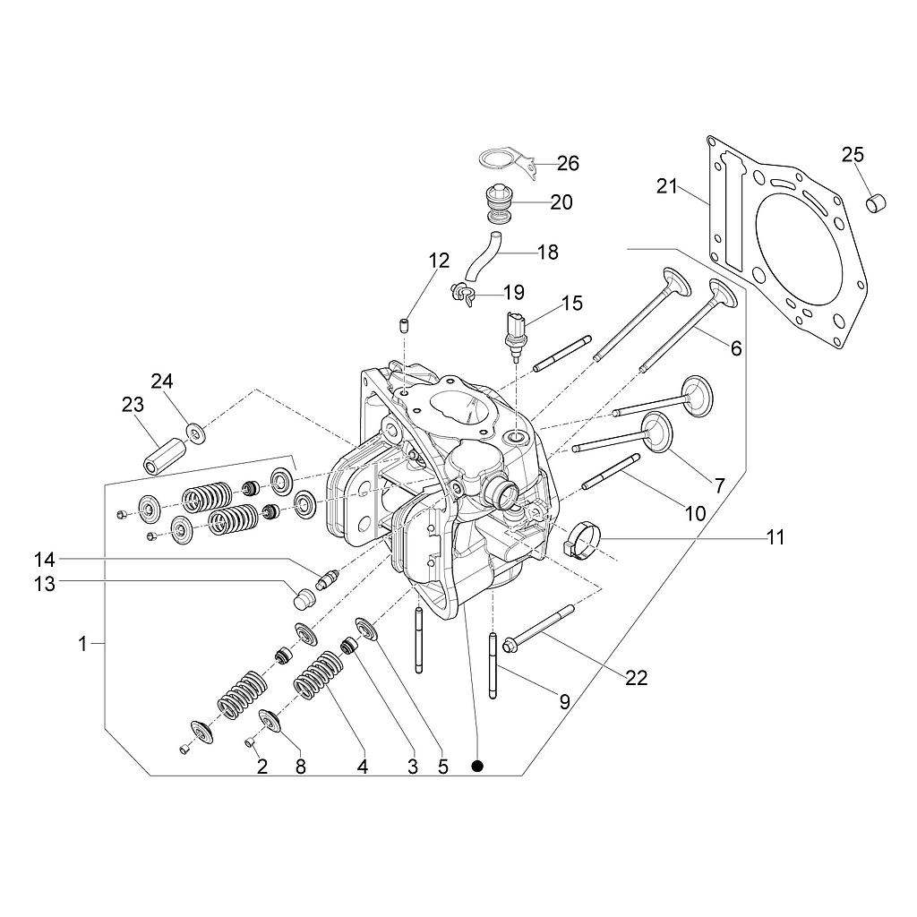 Junta de culata PIAGGIO 847406