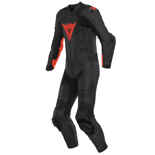 TRAJE DAINESE LAGUNA SECA 5 PERF. 1 Pz. black/flúo red