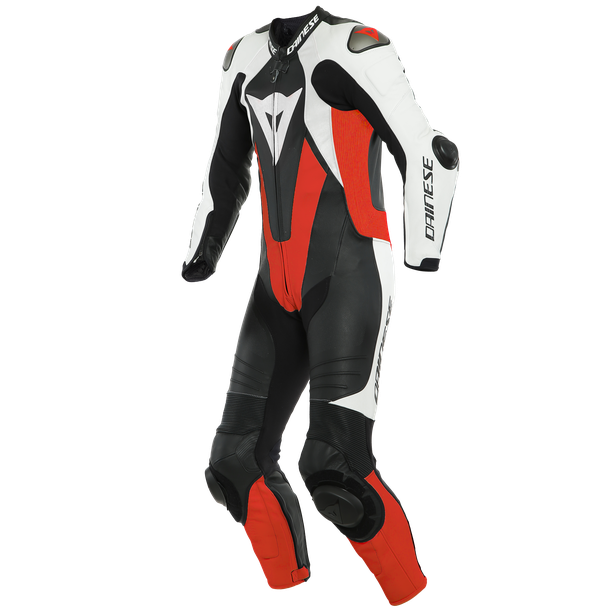 TRAJE DAINESE LAGUNA SECA 5 PERF. 1Pz. black/white/flúo red