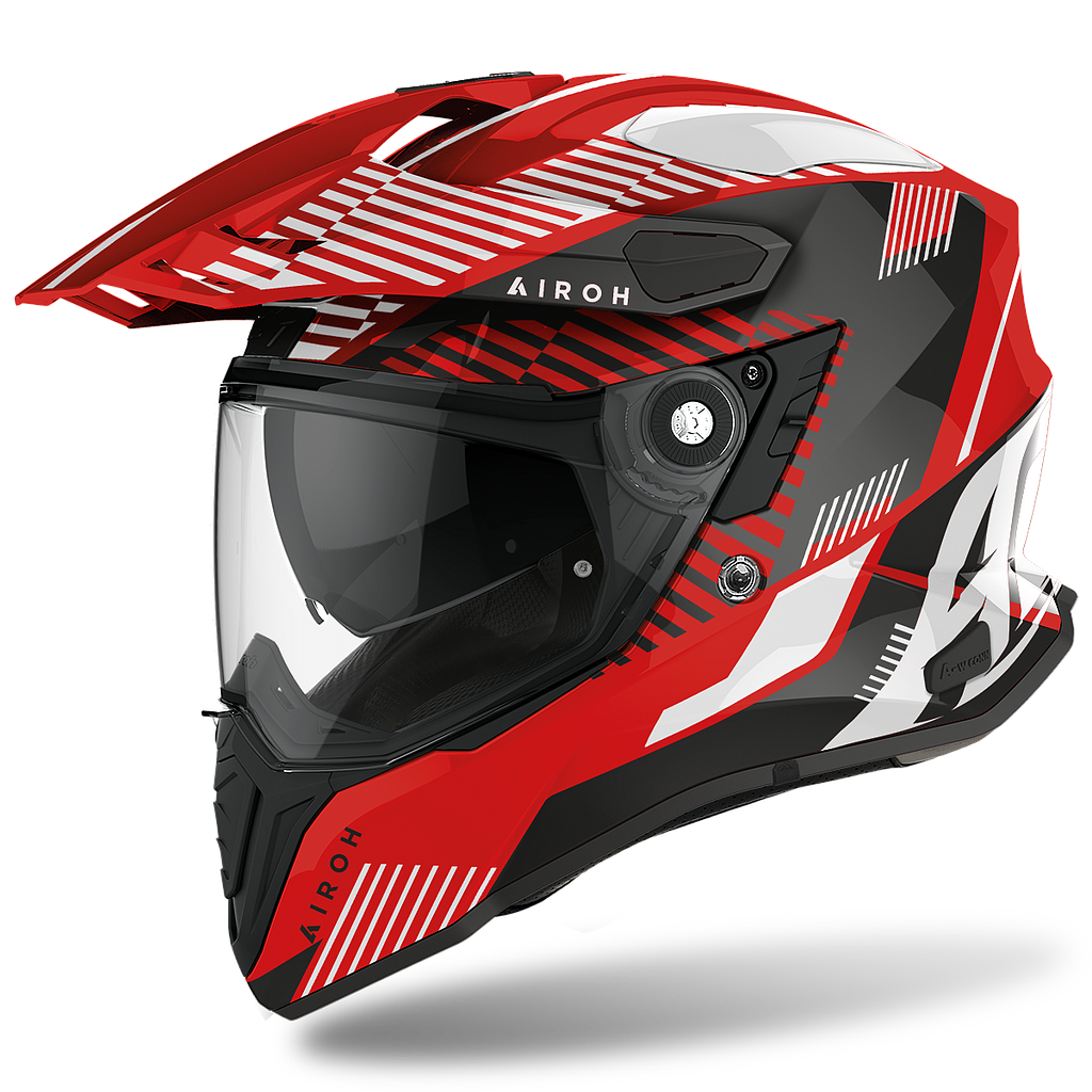 CASCO AIROH COMMANDER BOOST red gloss